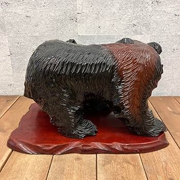 熊 クマ　木彫り　大きい　8.9㎏　木製　置物　彫刻 民芸品 郷土玩具 木工芸 熊 クマ 木彫り 大きい 8.9㎏ 木製 置物 彫刻 民芸品 郷土玩具